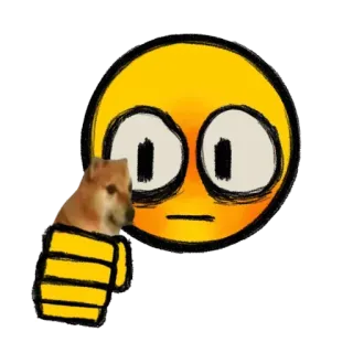 😡 Meme, Doge, Puñetazo, Perro, Amarillo, Emoji telegram sticker
