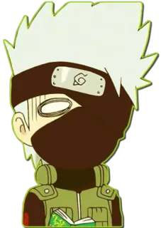 😶 Kakashi Hatake Naruto anime, kakashi, naruto, ninja, manga telegram sticker