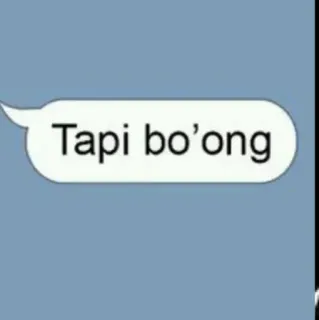 😁 Tapi bo'ong ภาษาอินโดนีเซีย, แสลง, ข้อความ, คำพูด telegram sticker