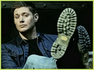🎈 Dean Winchester Supernatural supernatural, dean winchester, tv show, boots, man telegram sticker