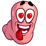😍 벌레, 만화, 사랑, 하트, 이모티콘 telegram sticker