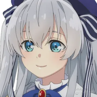 😊 Anime, Mädchen, Charakter, weiblich, Lächeln, fröhlich telegram sticker