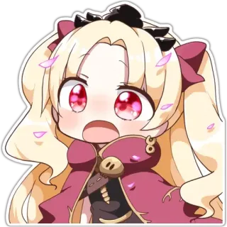 😮 Anime, Chibi, Mignon, Dessin animé, Illustration telegram sticker