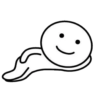 🙂 cartoon, smiley, cute, simple, happy, white telegram sticker