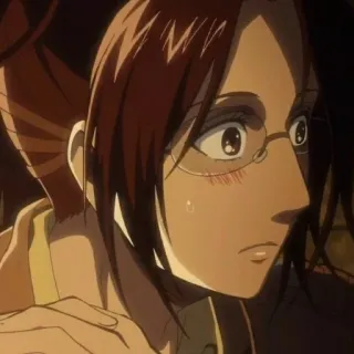 🦦 Hange Zoe Attack on Titan Anime, Personnage, L'Attaque des Titans, Hange Zoe telegram sticker