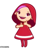 👍 Little Red Riding Hood telegram sticker
