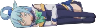😨 Aqua Konosuba Anime, Karakter, Gadis, Konosuba, Aqua telegram sticker