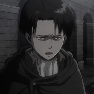 🍙 Levi Ackerman Attack on Titan anime, levi, attack on titan, character telegram sticker