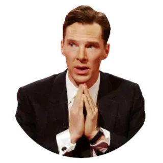 🙏 Benedict Cumberbatch actor, celebrity, portrait, person, famous telegram sticker