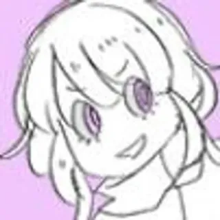 🧪 Anime, Dibujos animados, Lindo, Chica, Boceto, Ilustración telegram sticker