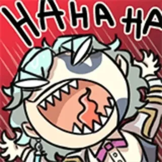 😈 HAHA HA HA Cartoon, Lachen, Lustig, Meme, Comic, Lol, Emoticon telegram sticker