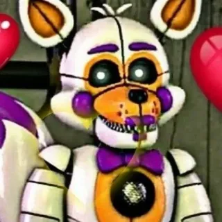🌟 Lolbit Five Nights at Freddy's Animatrónico, Videojuego, Terror, Robótico, FNAF telegram sticker