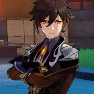 💰 Zhongli Genshin Impact Anime, Video game, Genshin Impact, Zhongli, Karakter, Geo telegram sticker