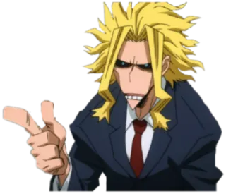 👈 All Might My Hero Academia 动漫, 英雄, 角色, 和平象征 telegram sticker