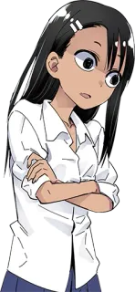 😨 Nagatoro Don't Toy with Me, Miss Nagatoro Anime, Manga, Słodkie, Dziewczyna, Uczennica, Nagatoro telegram sticker