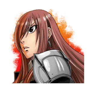 😤 Erza Scarlet Fairy Tail Аниме, Манга, Fairy Tail, Эрза Скарлет, Персонаж telegram sticker