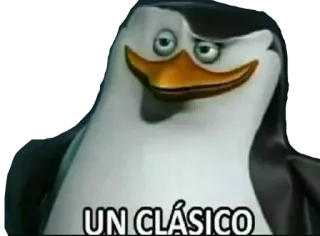 👍 UN CLÁSICO pingouin, classique, mème, animaux telegram sticker