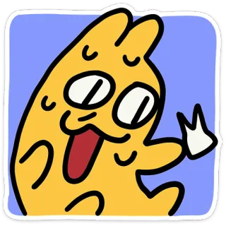 😳 Cartoon, Figur, Sticker, Lustig, Kunst, Illustration telegram sticker