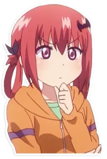 🤔 Satania Gabriel DropOut Anime, Manga, Hoạt hình, Satania, Gabriel DropOut, Ác quỷ, Cô gái telegram sticker