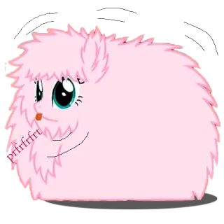 😬 pffffrrt pink, pony, cartoon, fluffy, cute, animal, blob telegram sticker