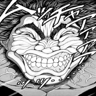 👄 Yujiro Hanma Baki Anime, Manga, Berkelahi, Agresi, Otot, Yujiro, Hanma telegram sticker