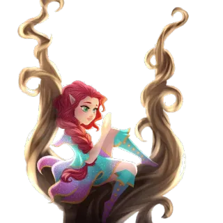 💆‍♀ фея, эльф, магия, фэнтези, женщина telegram sticker