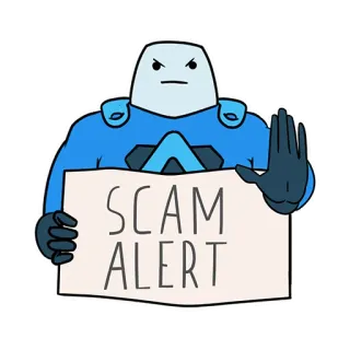 👋 SCAM ALERT Arnaque, Alerte, Attention, Fraude, Danger whatsapp sticker