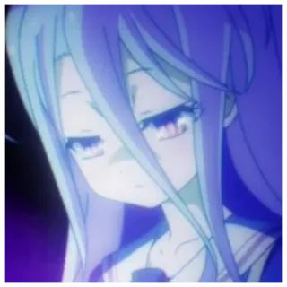 ⛓ Shiro No Game No Life Anime, Personaggio, Shiro, No Game No Life telegram sticker