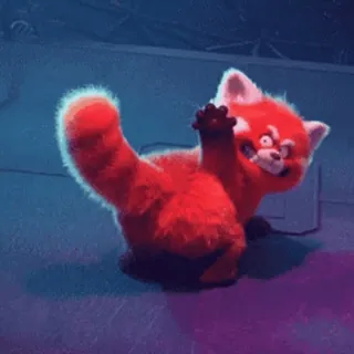 Красная панда @freetopsticker whatsapp stickers