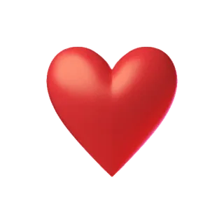 🌟 hart, liefde, symbool, valentijnsdag, rood, 3D telegram sticker