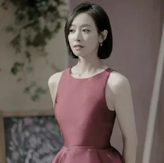 🎐 mulher, vestido, retrato, elegância, moda, coreano telegram sticker
