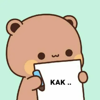 🐻 KAK .. bear, cute, cartoon, sticker, animal telegram sticker