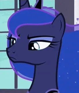 😑 Princess Luna My Little Pony Poni, Dibujos animados, Lindo, Noche, Princesa telegram sticker