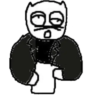 📰 dibujo animado, personaje, pegatina, dibujo, ilustración telegram sticker