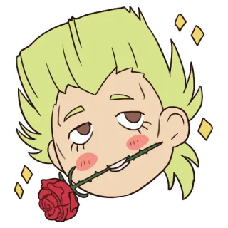😘 Anime, Rose, Romance, Baiser, Amour, Fleur telegram sticker