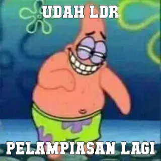 🤔 Patrick Star Spongebob Squarepants UDAH LDR
PELAMPIASAN LAGI การ์ตูน, ตลก, มีม, แพทริค, สพันจ์บ็อบ telegram sticker