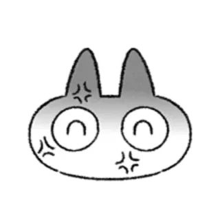 😺 gato, bravo, anime, fofo, adesivo telegram sticker