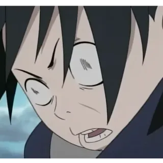 😦 Sasuke Naruto anime, cartoon, sasuke, naruto telegram sticker