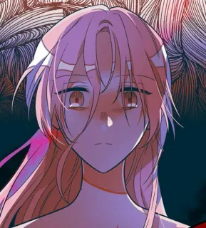 🙁 anime, manga, portrait, cartoon, character, illustration telegram sticker
