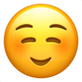 ☺️ emoji, smile, happy, face, blush telegram sticker