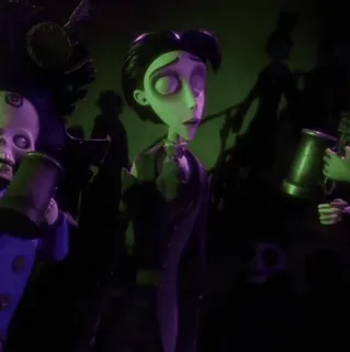 ♣ Victor Van Dort Corpse Bride コープスブライド, ティム・バートン, アニメ映画, ビクター・ヴァン・ドート, ゴシック, 結婚式, アニメキャラクター, 映画ステッカー whatsapp sticker