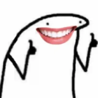 🌟 sticker, cartoon, funny, meme, thumbs up whatsapp sticker