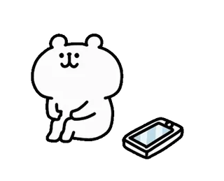 💨 lindo, dibujos animados, oso, animal, sentado, teléfono telegram sticker