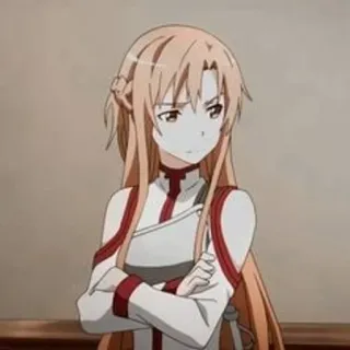 🍂 Asuna Yuuki Sword Art Online Anime, Sword Art Online, Asuna, Yuuki Asuna, Karakter, Marah whatsapp sticker