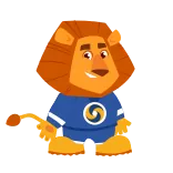 🤝 lion, mascot, cartoon, animal, cute, character whatsapp sticker