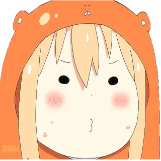 🥴 Umaru Doma Himouto! Umaru-chan umaru, anime, manga, mignon, kawaii, himouto, sticker whatsapp sticker