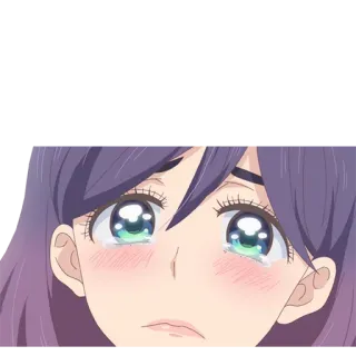 😢 anime, girl, crying, sad, emotional, manga, tears whatsapp sticker