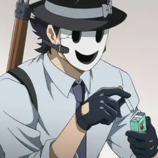 🚬 Sniper Mask High-Rise Invasion anime, sniper, mask, high-rise invasion telegram sticker