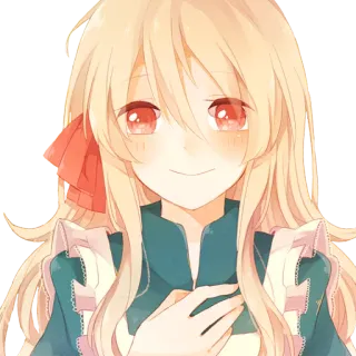 😊 アニメ, 女の子, 可愛い, キャラクター, 漫画, イラスト telegram sticker