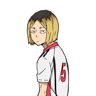 😒 Kenma Kozume Haikyuu!! Аниме, Haikyuu, Кенма, Козуме, Волейбол, Персонаж telegram sticker